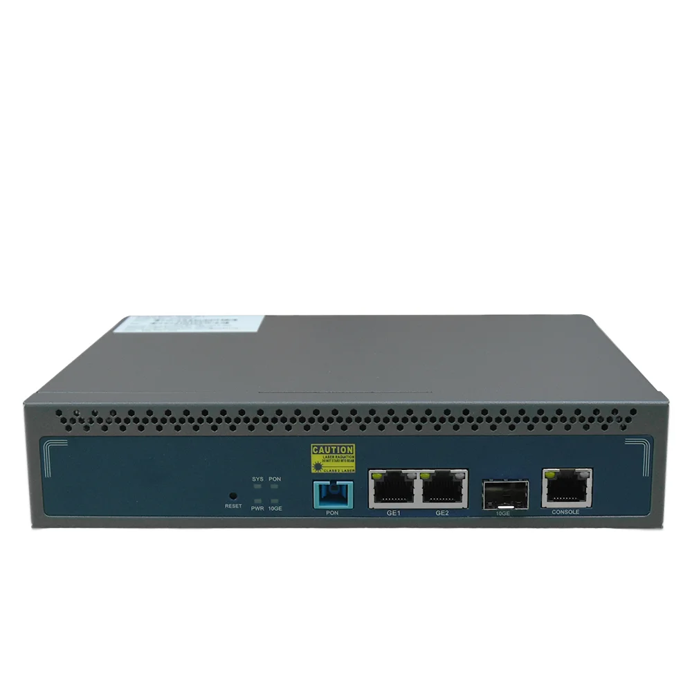 

OPTFOCUS GPON OLT 1PON 128 ONU 10G Uplink C + GBIC SFP 100-240V AC 12V DC Power MINI GPON OLT 1 порт