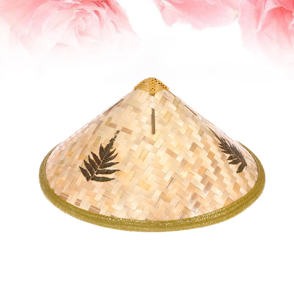 

Straw Conical Diy Hats for Men Women Kids Rice Farmer Painting DIY Sun Hat Gardening Costume Accessory