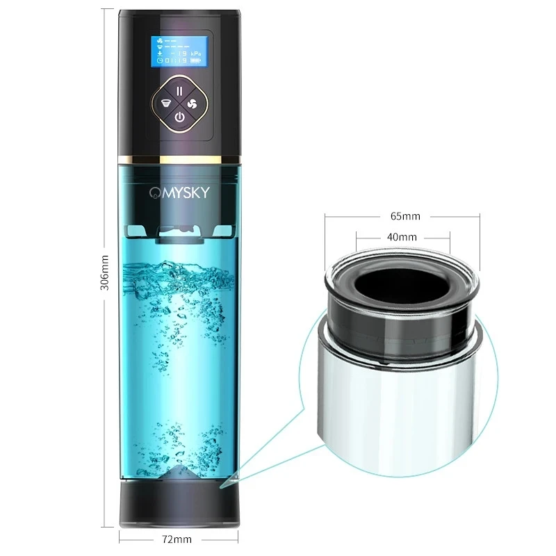 Automatic Ater Bath Penis Pump Vacuum Male Masturbator Cup Big Penis Enlargement Expand Erection Training Machine Sex Toys Shop