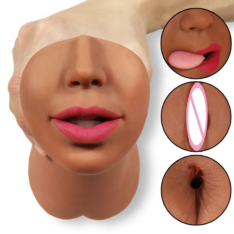 

Male masturbation machine three channel with tongue mouth Yin anal three points in one, the name of the machine inverted mold