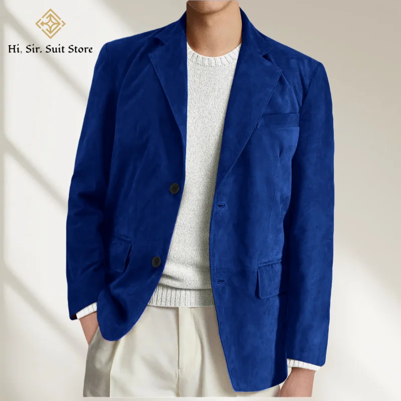 

23-colour Men's Tailored Suits for All Season Fashionable Single-Breasted Blazer Hunting Jacket With Lapel Collar Casual Outfits