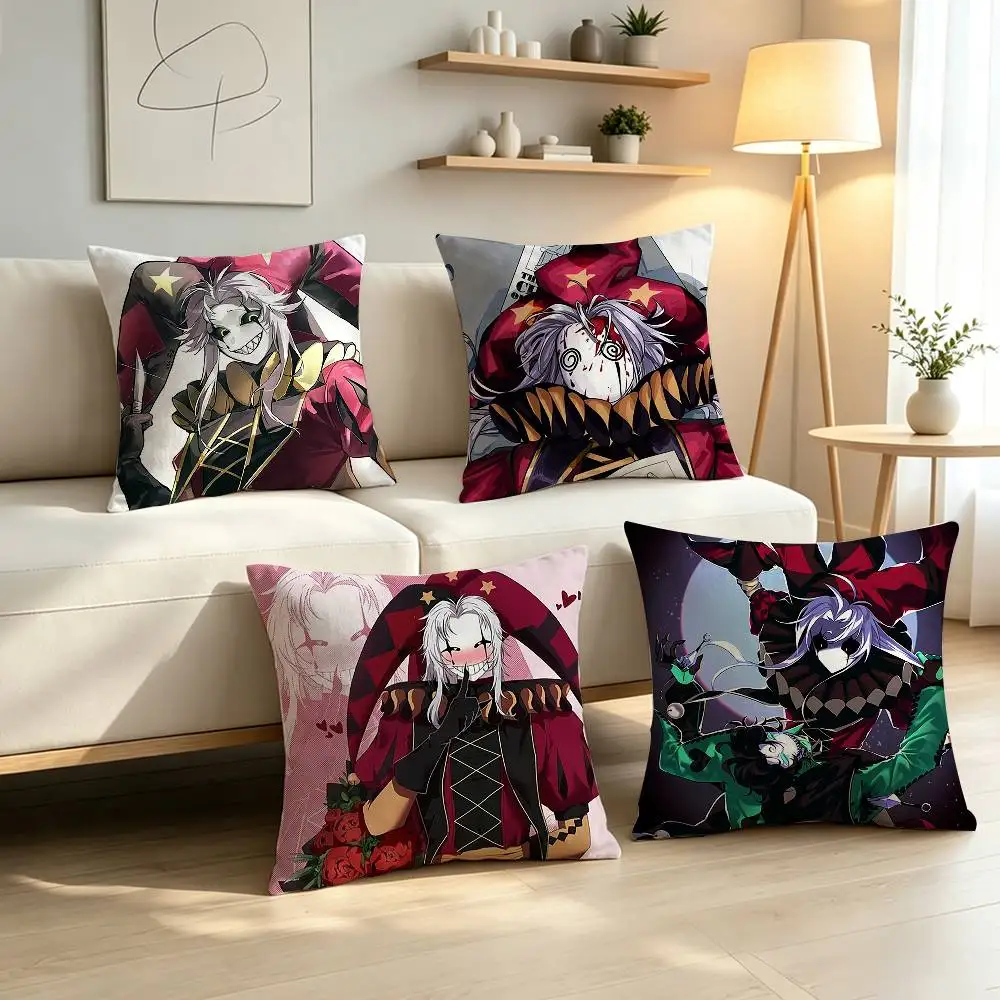 Dark Clown The F-Freak Circus Pillow Case Pattern Printed Pillowcase For Living Room Sofa Cushion Cover