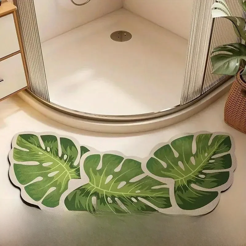 

Впитывающий коврик для батомы Черепаха Ba Bamboo ower Входная водопоглощающая подушка для ног Подушка для унитаза Уникальный мавп Домашний декор