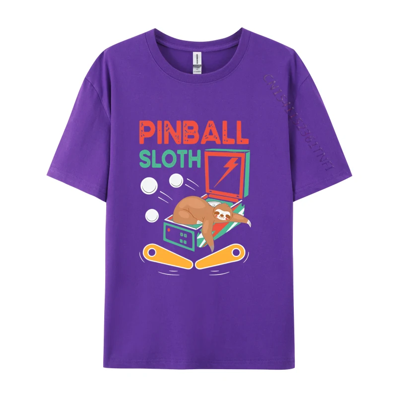 Pinball Lover Gaming Lover Pinball T-shirts Vintage Gift Rife Casual T Shirts Cotton Men's Tees Printed On