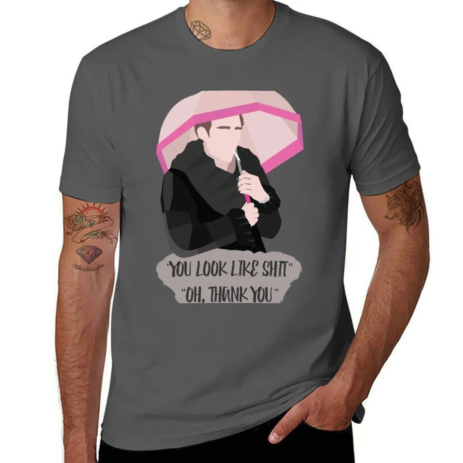 

The Umbrella Academy Klaus Hargreeves T-Shirt Casual Daily Graphic Tee