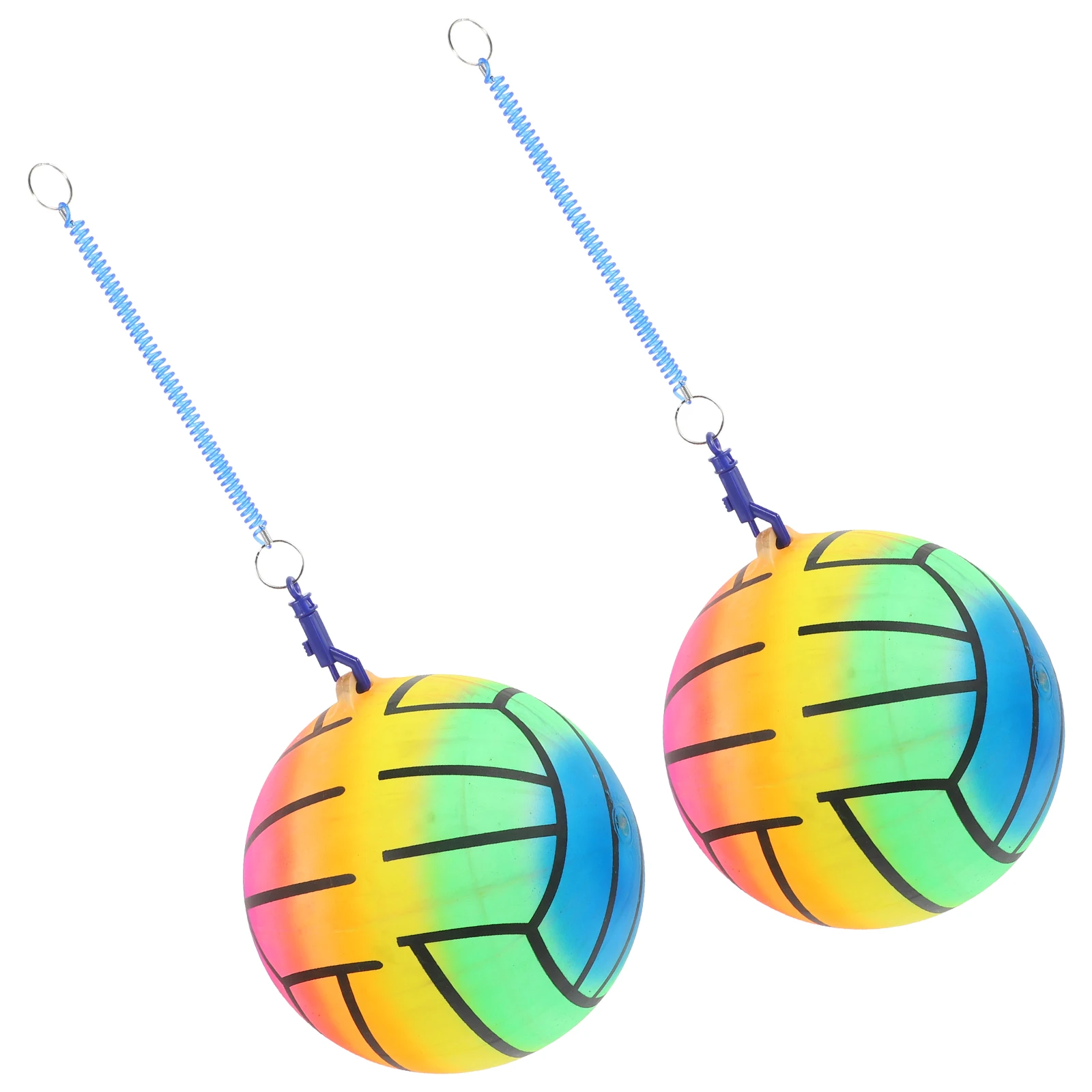 

2 Pcs Shoot The Ball Inflatable Volleyball Child Kids Toys Pvc Bouncing for Children