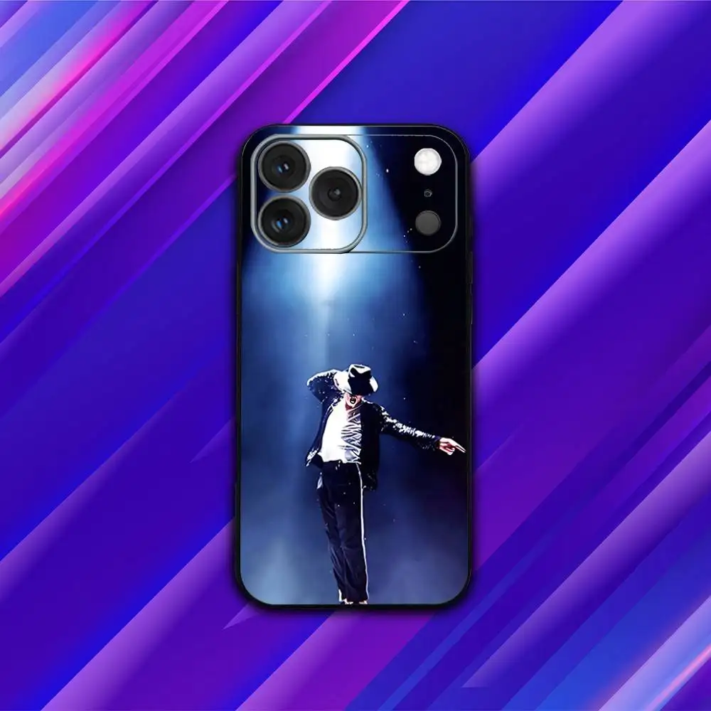 Funda de teléfono M-Michael Singer J-Jackson para iPhone 17,16,15,14,13,12,11,Pro,Max,Plus,X,XS,SE4,E,Mini,funda negra suave