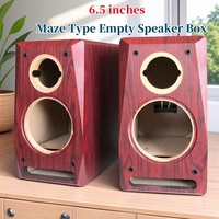 6.5-inch Woofer 4-inch Tweeter Empty Box,MDF Speaker Housing,DIY Maze Speaker Box,1Piece Sound Box,Customizable Hole Diameter