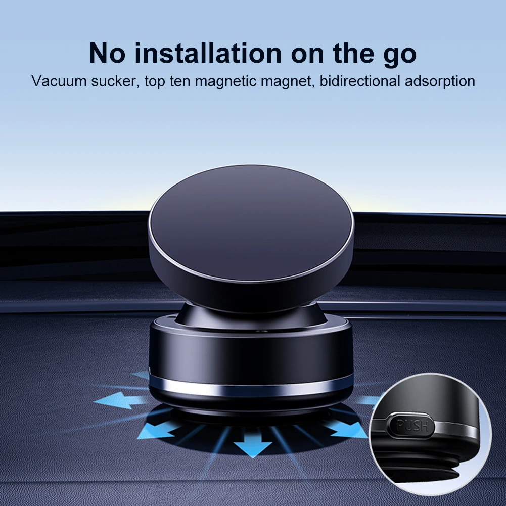 

For Magsafe Magnetic Vacuum Car Phone Holder Car Magnetic Holder Electric Vacuum Swivel Stand for iPhone 12 13 14 15 16 Pro Max