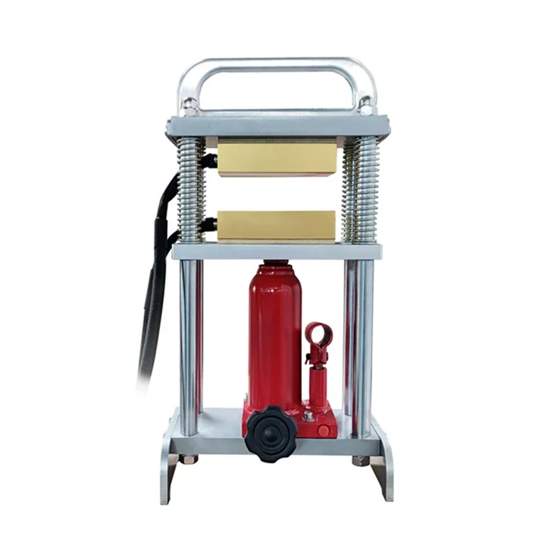 6 Tonnen hydraulische Kolophonium-Wärmepresse B5-AM mit 7,5 x 12,5 cm Heizplatte und Hydraulikpumpe, tragbares Ölwachs-Extraktionswerkzeug