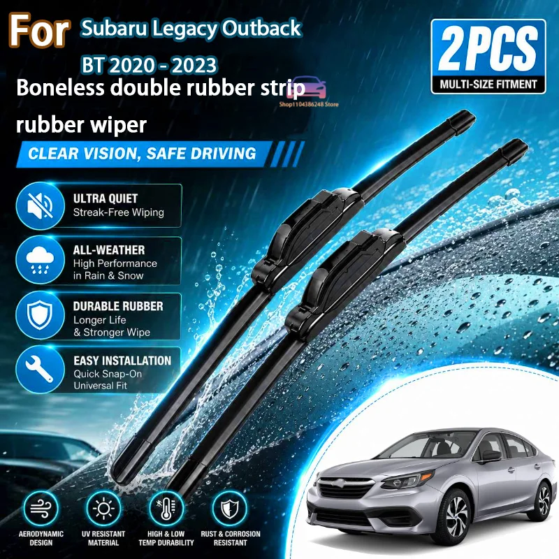 

Front Wiper Blades For Subaru Legacy Outback BT 2020 - 2023 Windshield Windscreen Window Rain Brushes 26"+18" Modification parts