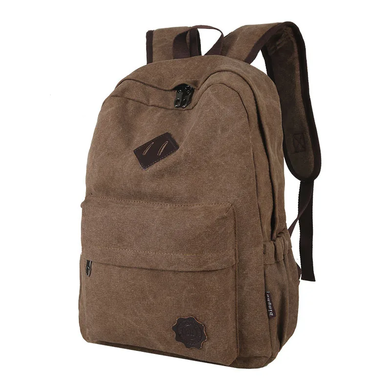 YoReAi New Canvas Fabric Backpack for Men Simple Large Casual Capacity  Multifunction School Students Bag Travel Package