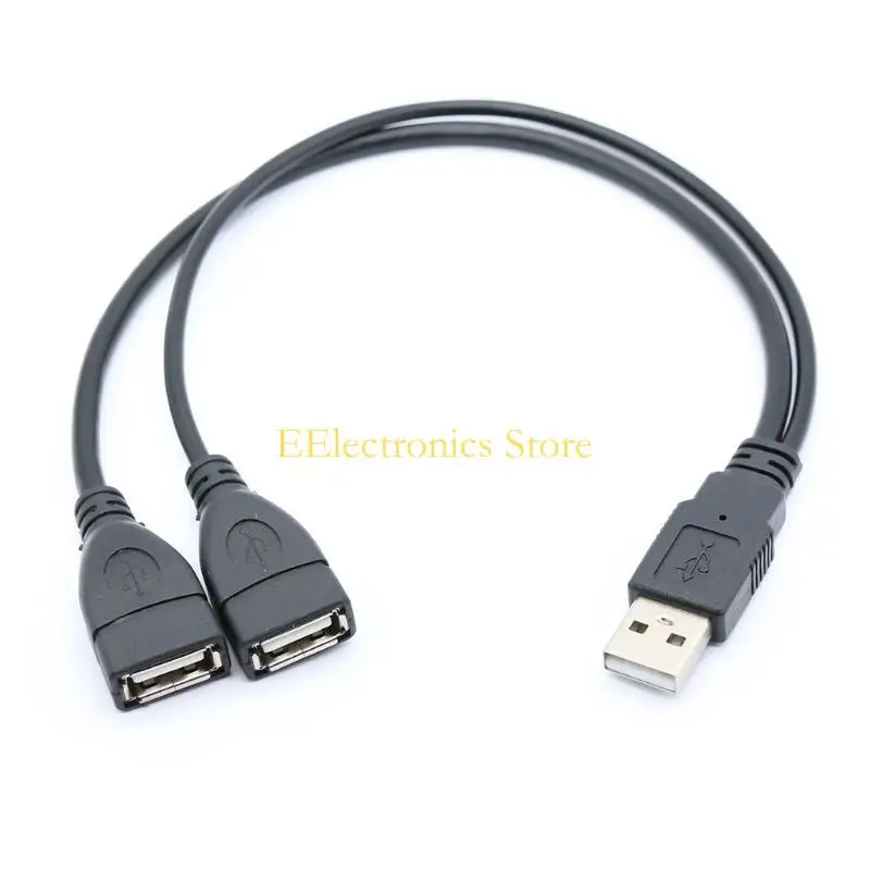 B03C Wearproof USB Splitter Y Cable for Most Digtal Products Computer Laptop Car 30cm Length USB Line