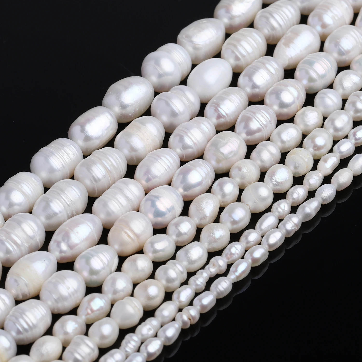 3-8 مللي متر غير النظامية البيضاوي الشكل لؤلؤ المياه العذبة الطبيعية حبة ل سوار ذاتي الصنع قلادة صنع المجوهرات إكسسوارات الحرف اليدوية الساحرة