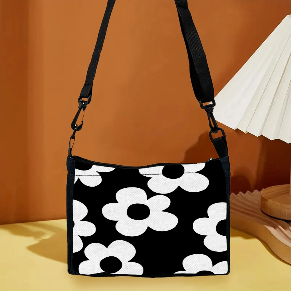 

Women'S Floral Print Crossbody Bag with Adjustable Strap Durable Polyester Underarm Bag