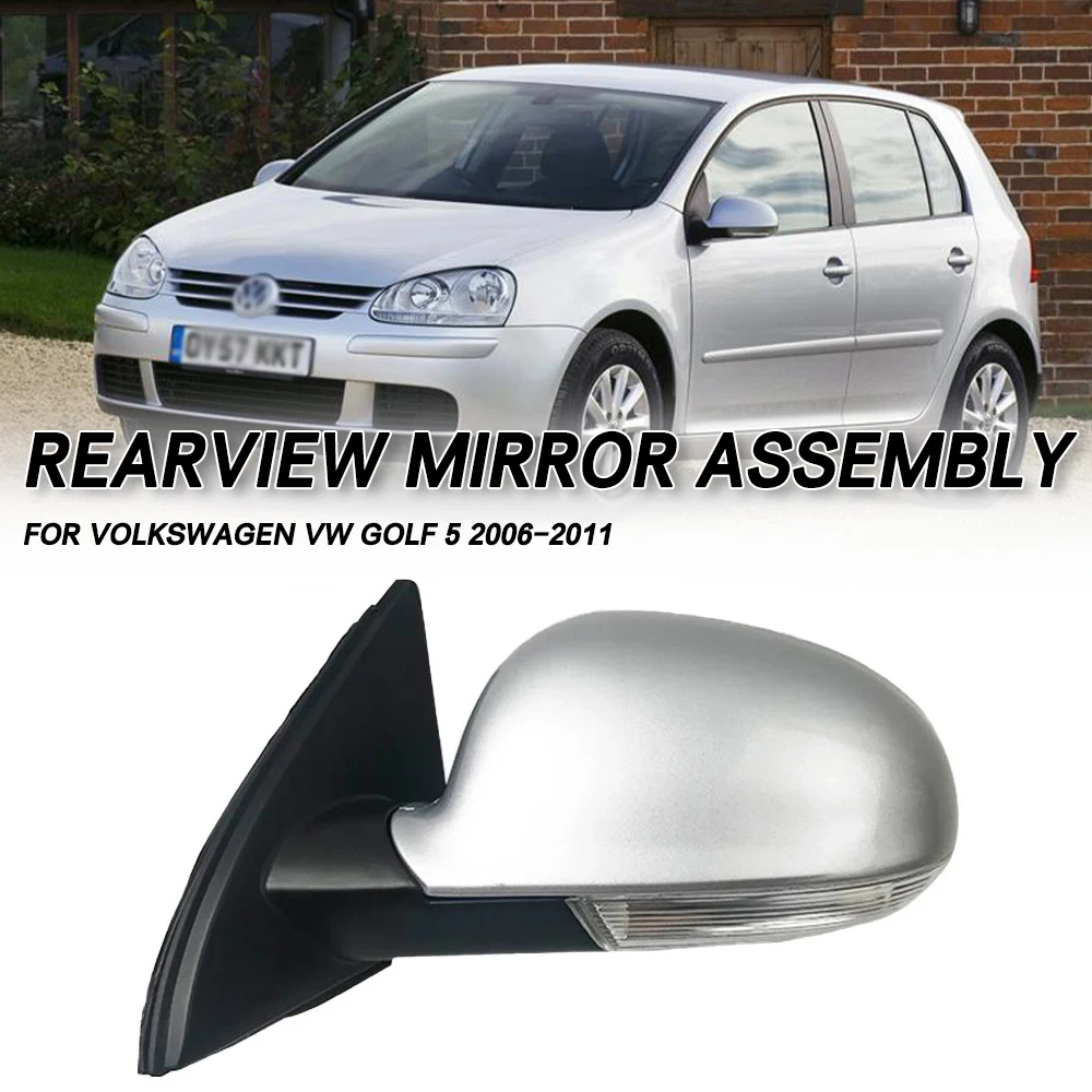 

Для Volkswagen VW Golf 5 2006-2011: Комплект зеркал заднего вида с LED-подсветкой и указателями поворота