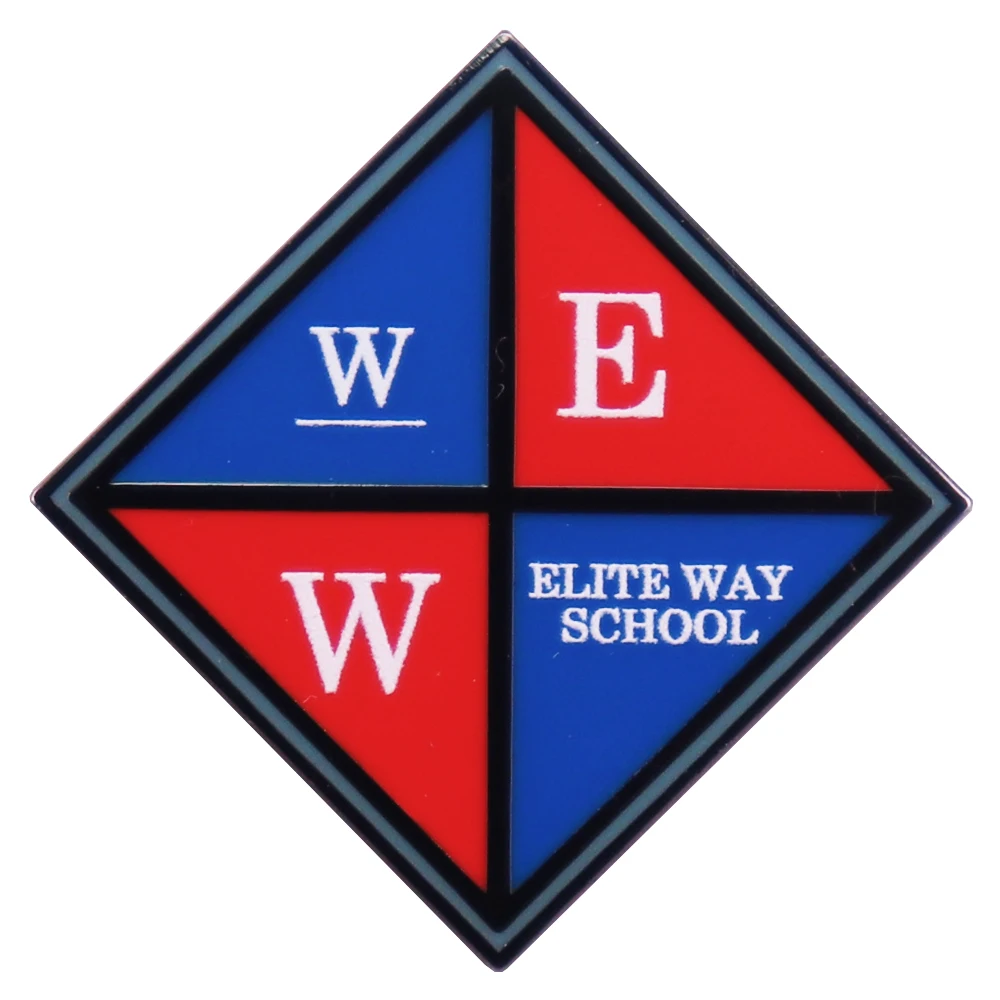 Elite Way School Logo Enamel Pin Fashion Backpacks Decoration Fans Jewelry Gift