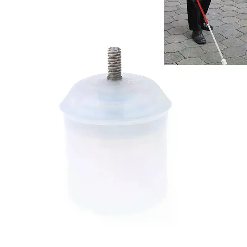 /Kuz/Blind Walking Stick Protection Head Adjustable Rolling Cane Tip Ergonomic Handle Wear Resistant Stability For Daily 1Pcs