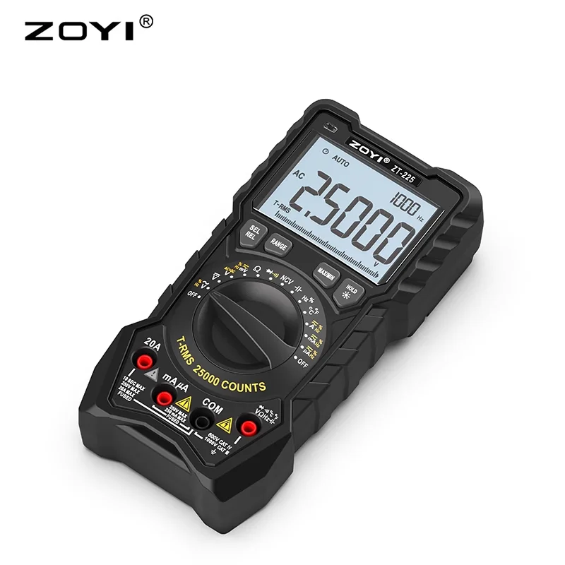 ZOYI ZT-225 high precision digital automatic multimeter electrical maintenance intelligent anti-burn high digital display