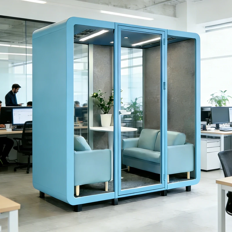 Steel Office Soundproof Booth Meeting Pod Work Room Business Shared Negotiation Commercial OEM Customized