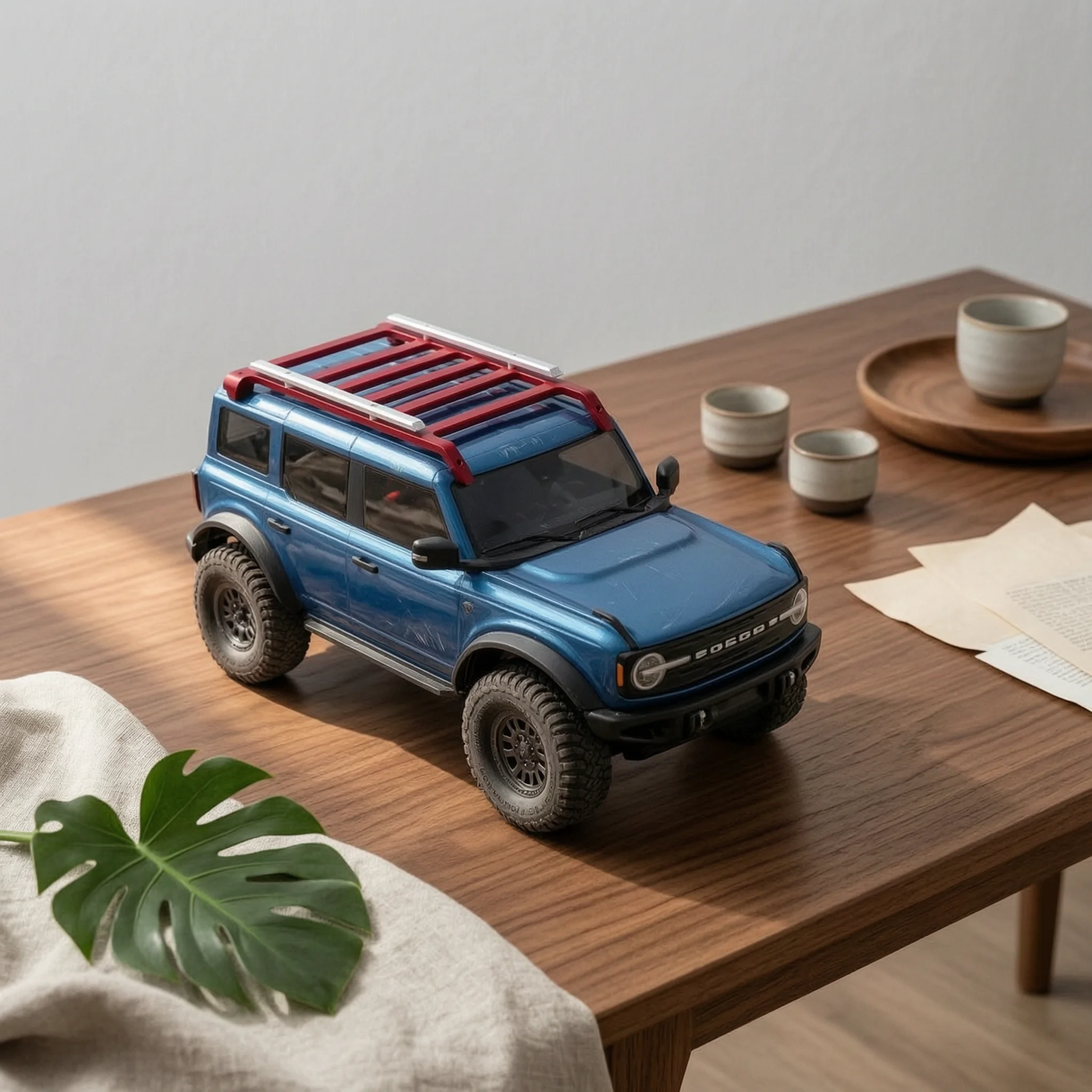 RC Roof Rack with Mounting Screws Metal RC Roof Rack Accessory Long-Lasting Solid for Model Builders