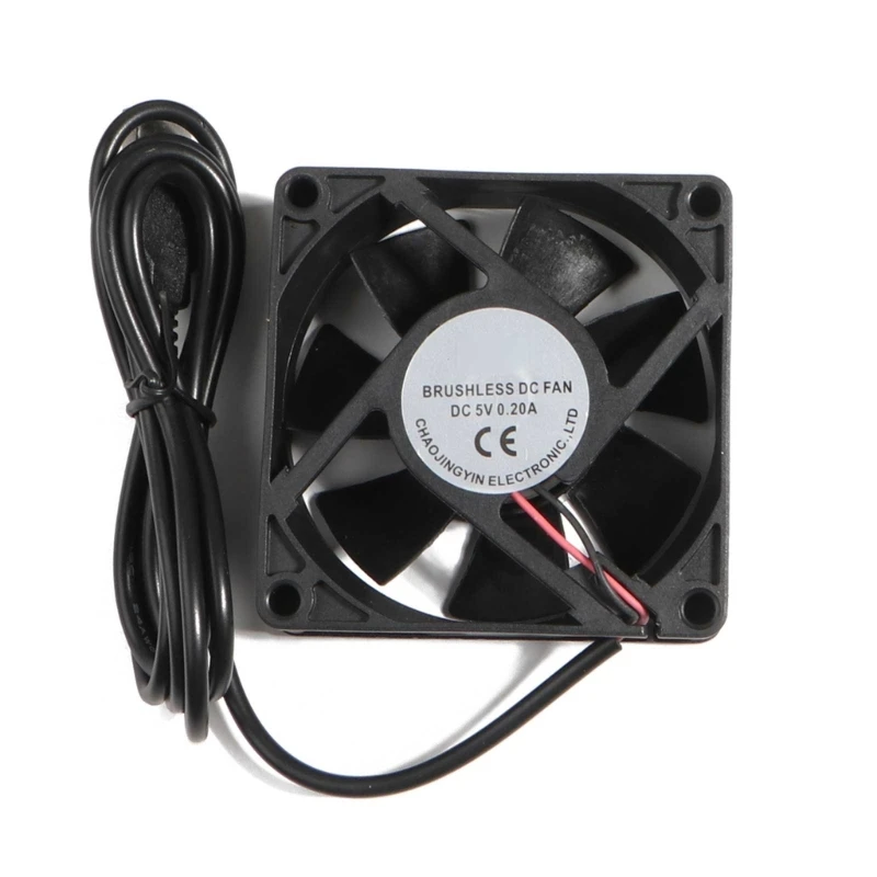 1Pack 70mm USB Fan 5V Brushless Cooling Fans for PC Computer Case Cooler for Raspberry Radiator Ventilation