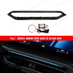 LED Vents For BMW 2023+ G20 G22 G80 G82 i3 i4 M3 M4 11 Colour Car Auto Center Console Air Outlet  Decorative Lamp Ambient Lights