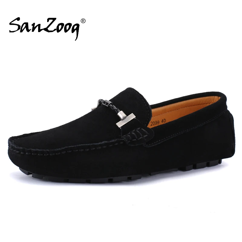 Suede Loafers Men Casual Leather Slip On Driving Shoes Fashion Plus Big Size 50 51 52 Luxury Brand Designer Shoes Spring Autumn