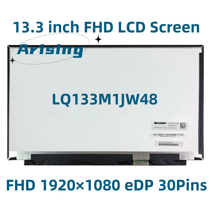 LQ133M1JW48 FHD 1920x1080 30PIN CP787322-51 CP791838-0 13.3 Inch For Laptop LCD Dsiplay Screen IPS Panel Matrix