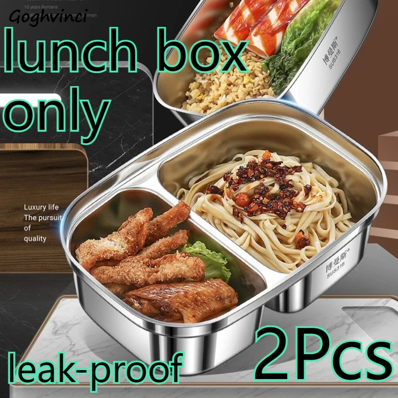 Food Storage Microwave Safe - Lunch Box Stainless Steel Microwave-safe Large