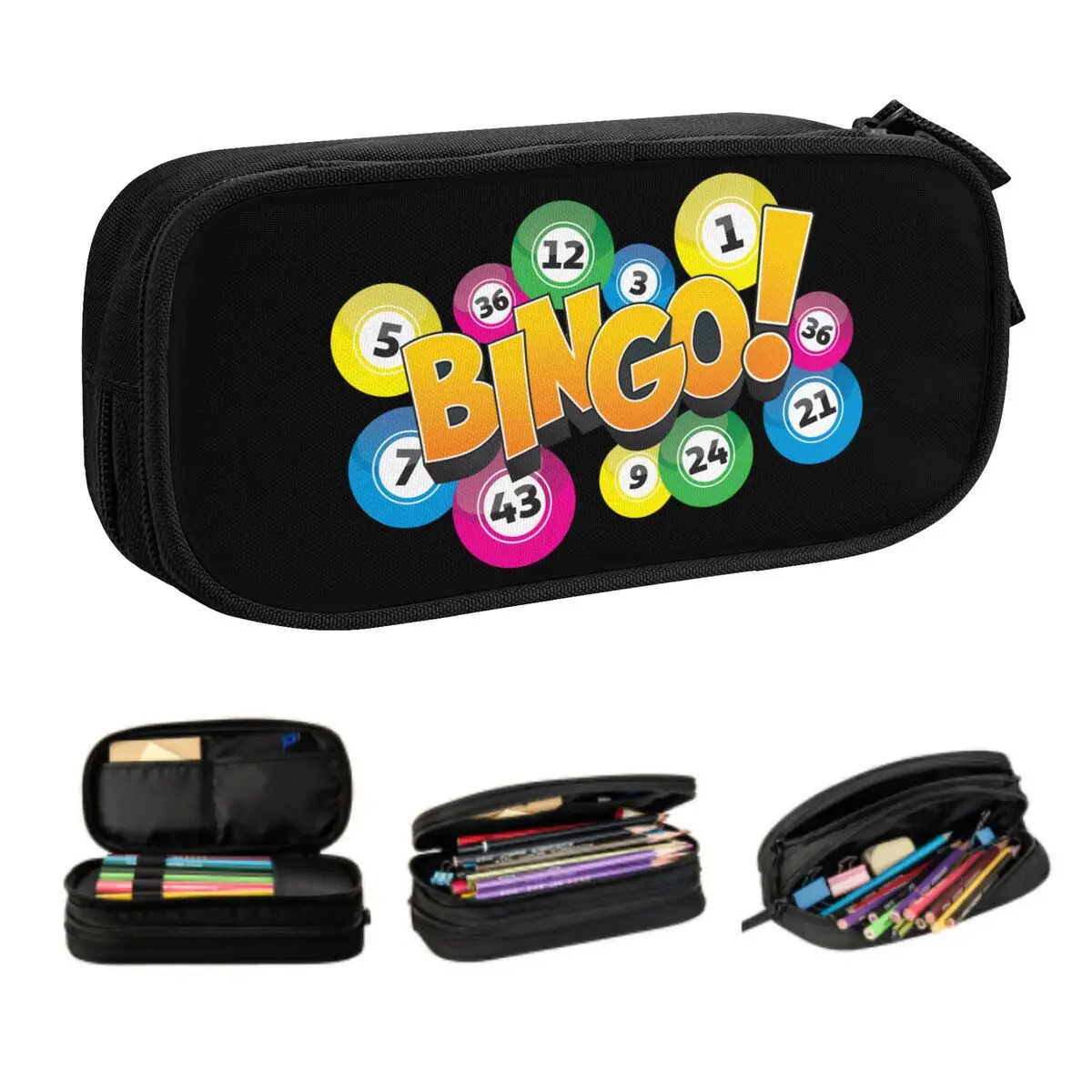 

Пенал Kawaii Hot Game Bingo на заказ для мальчиков и девочек, большой емкости, пенал, канцелярские принадлежности