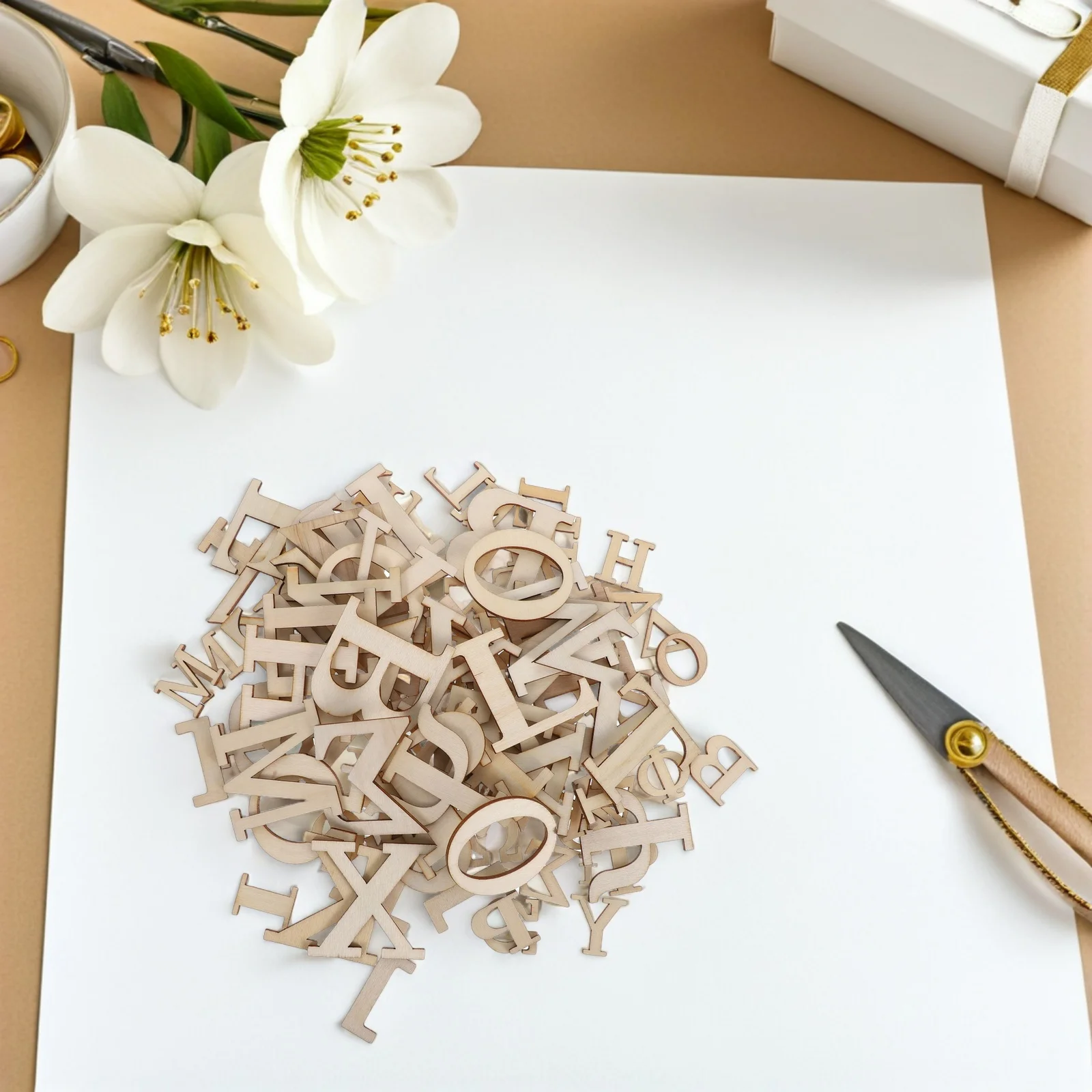 96 قطعة الحروف اليونانية الخشبية الأبجدية البلاط السلس قطع مصقولة يدويا للأطفال DIY بها بنفسك جدار ديكور المشاريع الحرفية الأنشطة المدرسية المنزلية #2