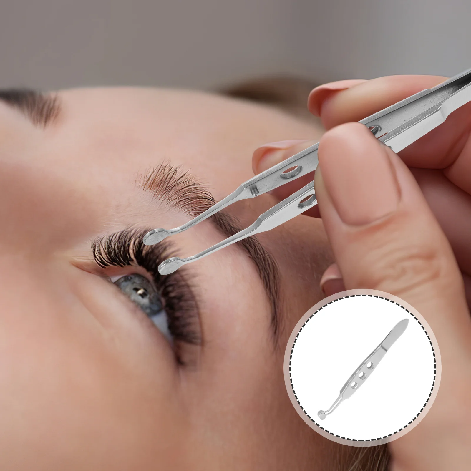 ملقط تدليك الجفن من الفولاذ المقاوم للصدأ Meibomian Gland Expressor سطح غير قابل للانزلاق أملس للبشرة متعددة الاستخدامات