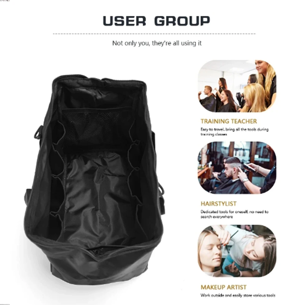 Barber Hairdressing Tool Storage Bag Large Capacity Cosmetic Organizer Salon Hair Stylist Tool Multifunctional Messenger Bag