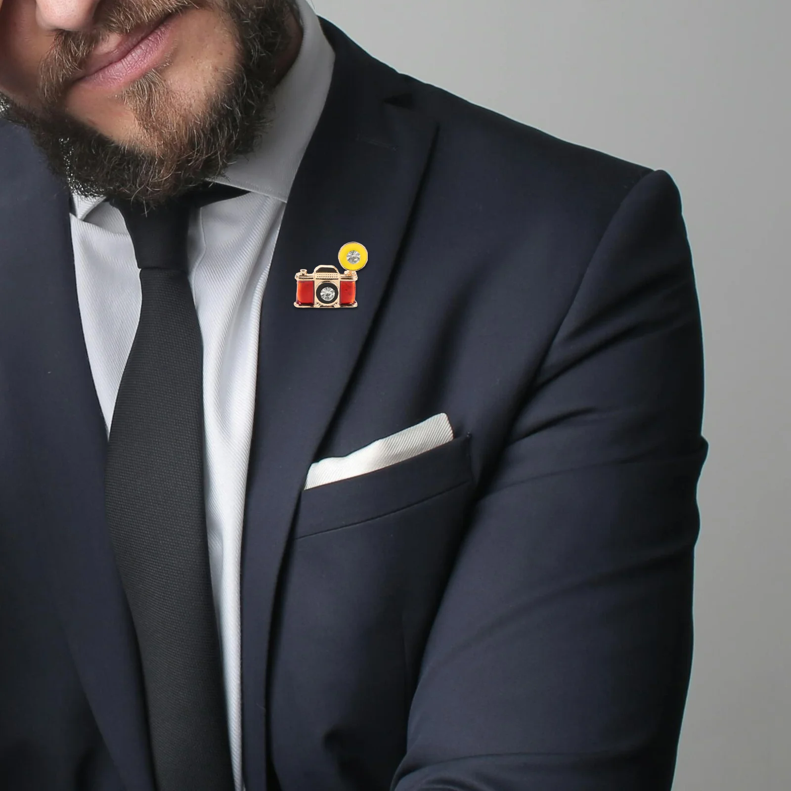 الرجعية كاميرا بروش دبوس المينا حجر الراين تصميم عشاق التصوير شارة التلبيب ملحق هدية للرجال النساء مثالية ل