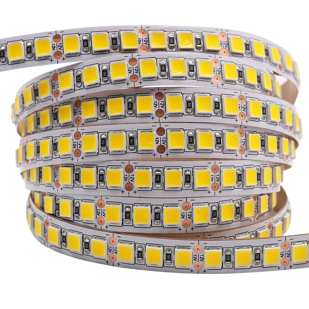 5M LED Strip Light 5054 5050 SMD 120led 60LED 240LED 2835 5630 12V DC Waterproof Flexible LED Tape for Home Decoration 10 Colors