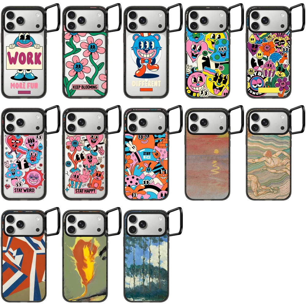 

6040721 Camera Ring Stand Impact Magnetic Case: Compatible with IPhone 17 16 15 14 13 12 Pro Max 17 Air