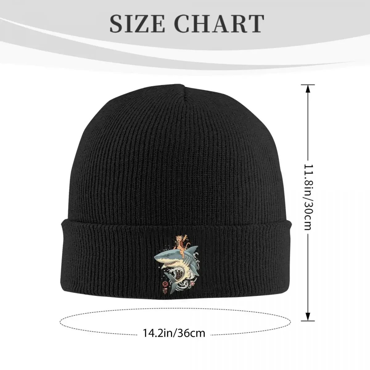 Catana Shark Warm Knitted Cap Hip Hop Bonnet Hat Autumn Winter Outdoor Beanies Hats for Men Women Adult