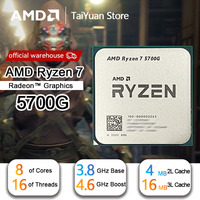 AMD R7 5700G CPU Ryzen 7 5700G 3.8GHz Eight-Core 16-Thread 65W L3=16M 100-000000263 Socket AM4 New but no fan
