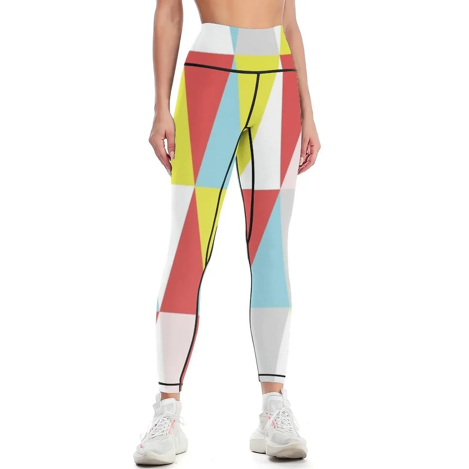 Geometric Triangle Leggings Sports pants for push up tights for push up legging sports for push up Womens Leggings