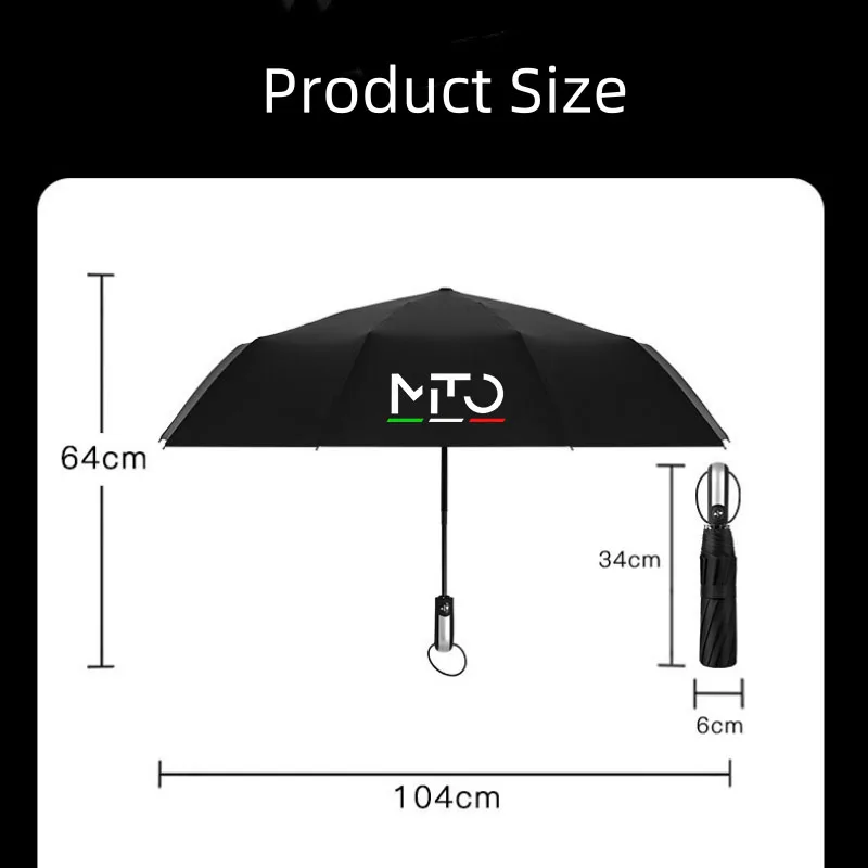 Car Automatic Folding Windproof Sunshade Umbrella For MITO Auto Accessories