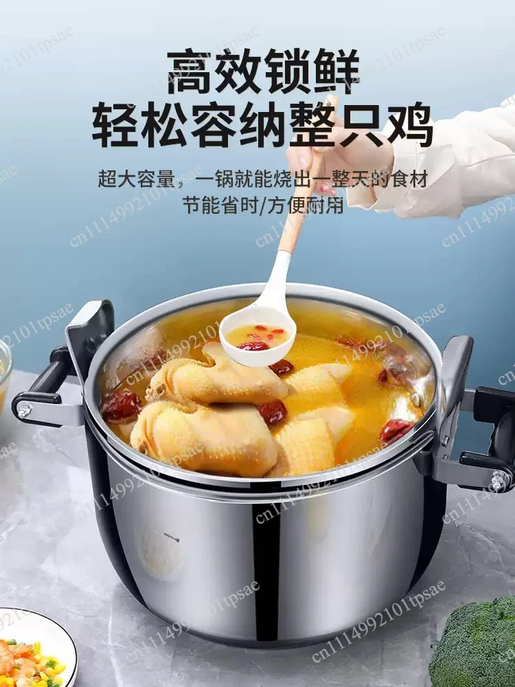 Large Capacity Commercial Pressure Cooker Safety Explosion-Proof Stainless Steel Pressure Cookers