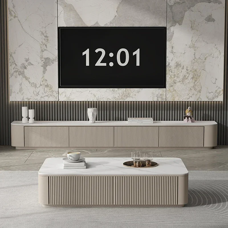 

Luxury Tv Stand Monitor Stand Living Room Fireplace Up Suspended Full Console Table Modern Style Muebles Tv Salon Furniture