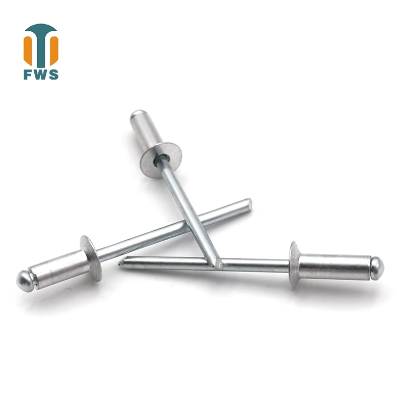 DIN EN ISO 15978 POP blind rivets Open end 5050 Aluminum Body/ Steel Mandrel Countersunk Head 1/4 inch(6.4mm)