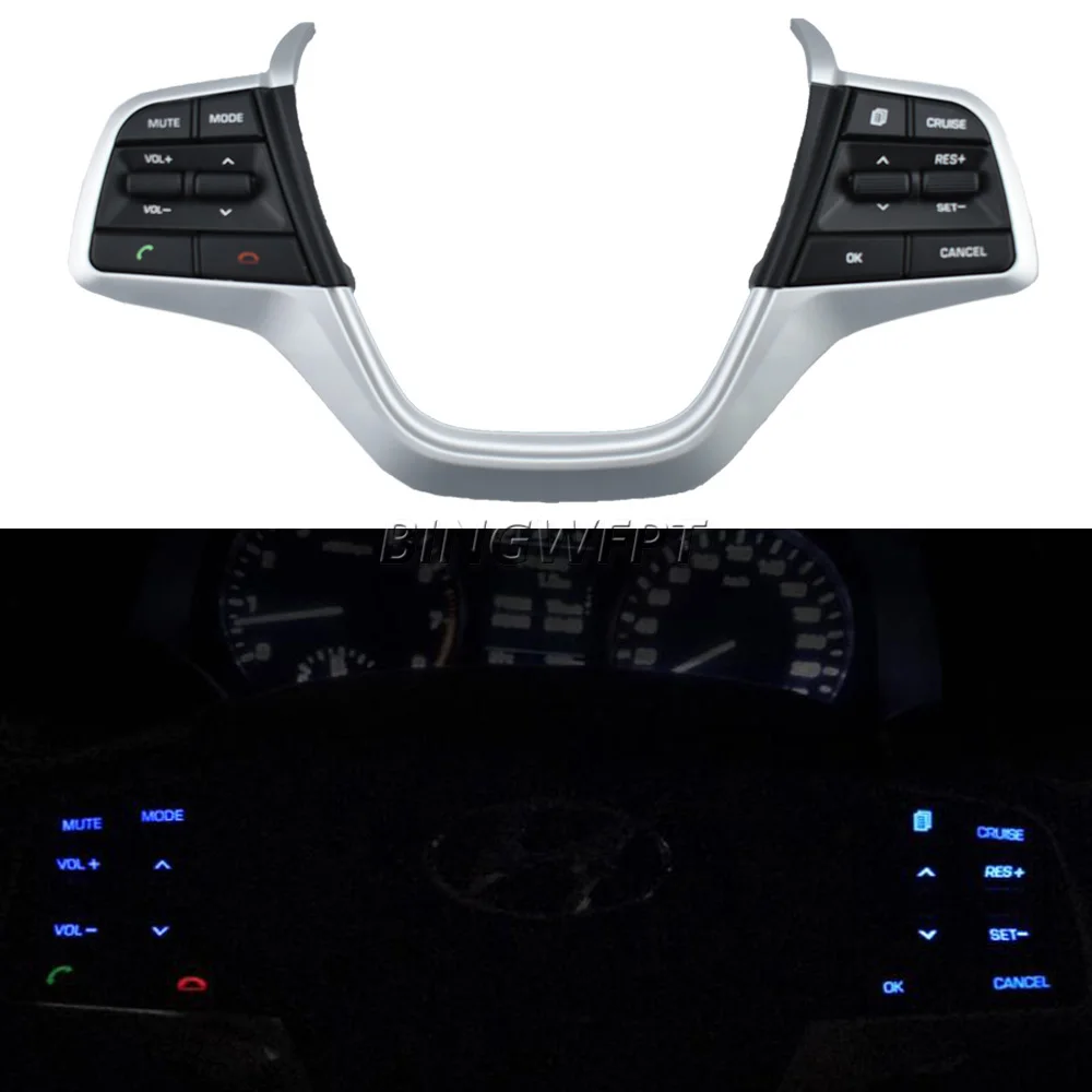 Cruise Control Steering Wheel Telephone Buttons for Hyundai Accent 2018-2023 Nitra Solaris 1.6 2016-2019