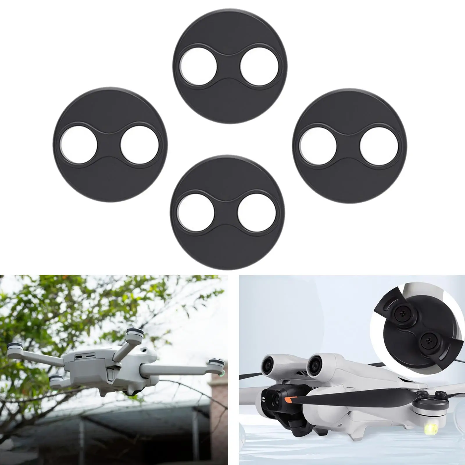 4 Pieces Motor Cover Motor Protection Cover Dustproof Waterproof Durable Lightweight Engine Cover for DJI Mini 3 Pro Parts