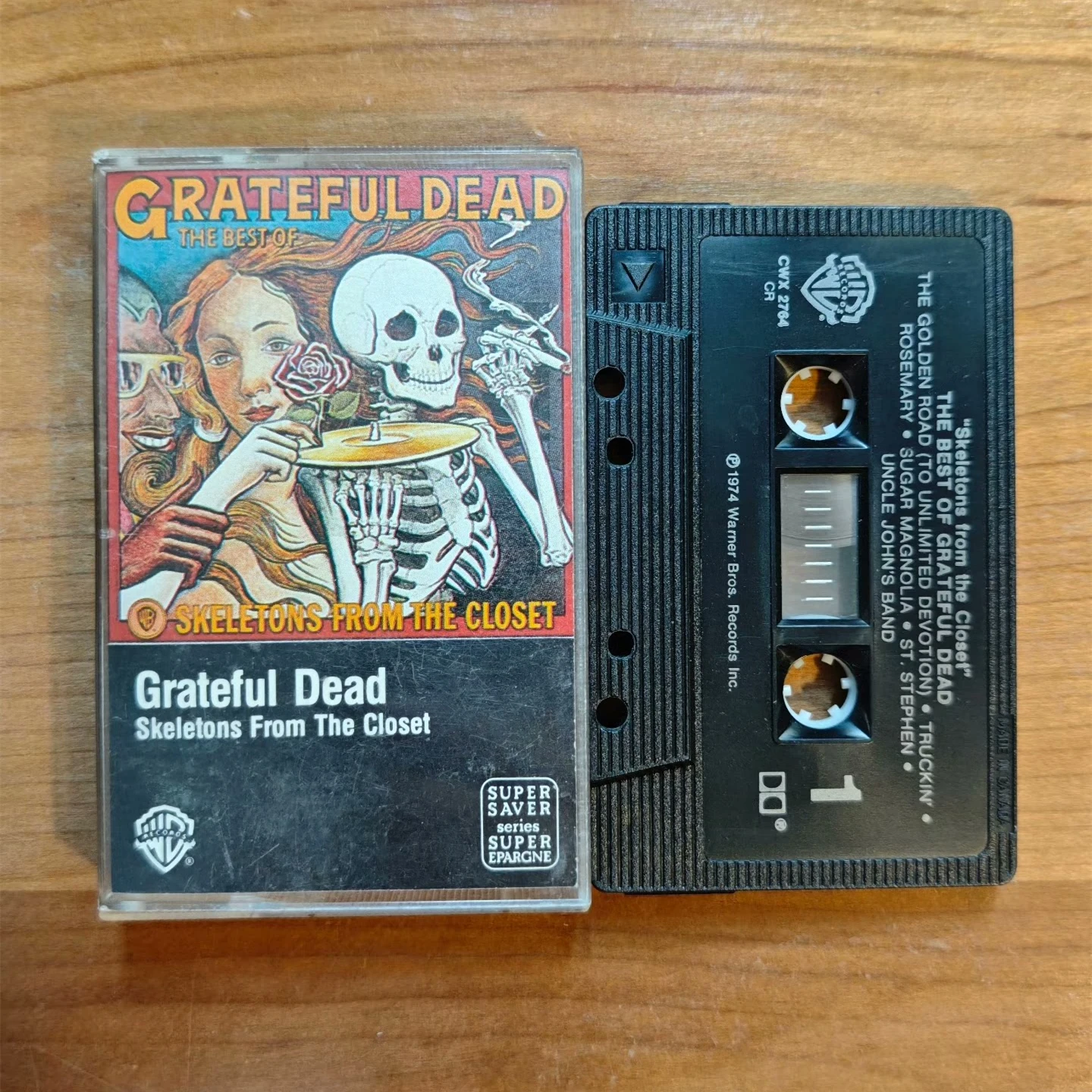 

Folk-Rock Jerry Garcia Music Tape Skeletons from the Closet The Best of Grateful Dead Album Cassettes Cosplay Soundtracks Box