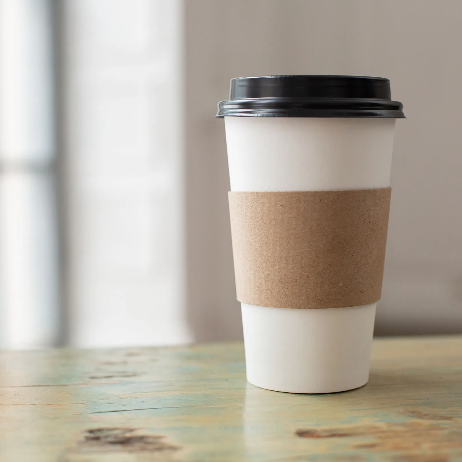 

100pcs Heat Resistant Sleeve Paper Tea Cup Protector Non-Slip Anti-Scald Cover Durable Lightweight For Water Cup Sleeve