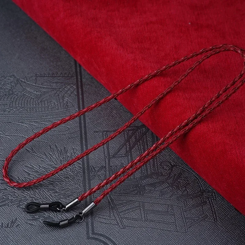 1 шт., мужские очки, кожаная веревочная цепочка, тканые очки, солнцезащитные очки на шнуровке, спортивные нескользящие очки на открытом воздухе, аксессуары