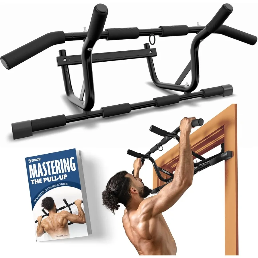

Pull Up Bar for Doorway Upto 250 Lbs Capacity No Screwing or Slipping Hanging Pullup and Chin Up Bar for Door Fr